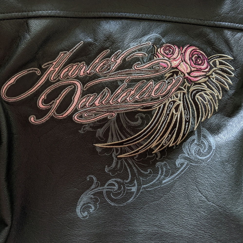 Harley Davidson Blooming Sun Leather Jacket